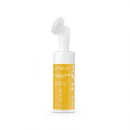 Mousse de limpeza facial vitamina C - Lady Beauty